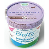 Biofly биомороженое стаканчик бумаж. 3% 45г молочное горький шоколад