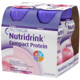 Нутридринк компакт протеин клубничный вкус смесь для энтерального питания 125мл 4 шт