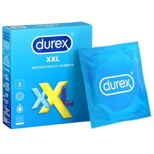 Durex презерватив р.xxl 3 шт увеличенного размера комфорт