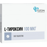 L-тироксин таб 100мкг 100 шт озон