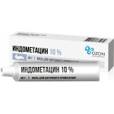 Индометацин мазь для наружн.прим-я 10% 40г 1 шт озон