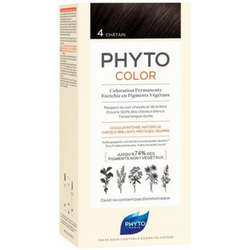 Фитосолба фитоколор крем-краска для волос тон 4 шатен