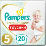 Pampers premium care подгузники-трусики 12-18кг джуниор 20 шт
