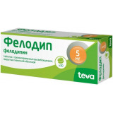 Фелодип таблетки с пролонгированным высвобождением п/п/о 5 мг 30 шт