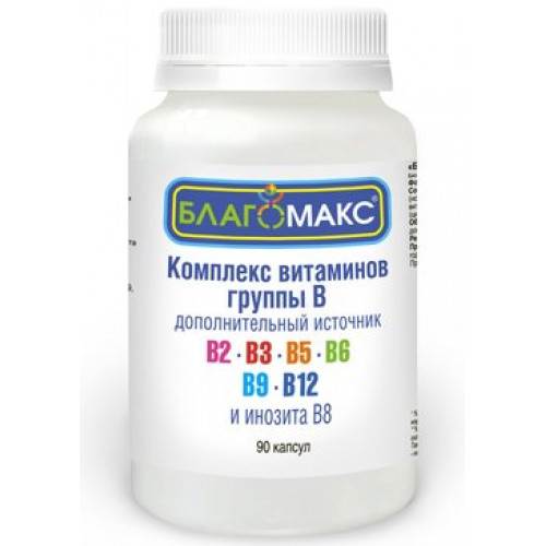 Благомакс Комплекс витаминов группы В капс 90 шт