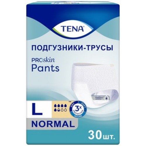 Tena Pants Normal Подгузники-трусы для взрослых р.L 30 шт