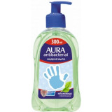 Aura мыло жидкое для всей семьи с антибактериальным эффектом 300мл подорожник