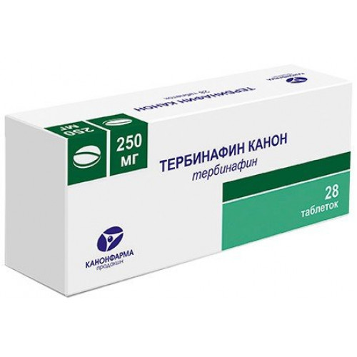 Тербинафин Канон таб 250 мг 28 шт