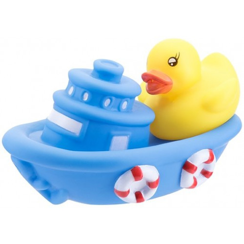 Курносики игрушка 6+ для ванной 25035 лодка с утенком набор