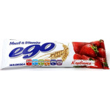 Ego батончик-мюсли 25г с клубникой железом и витаминами в йогурте