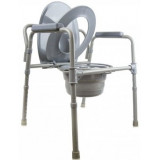 Кресло-туалет для инвалидов стальное, спинка регулируется по высоте Amrus
