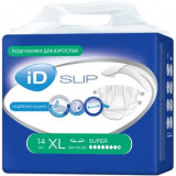 ID slip подгузники для взрослых супер р.xl 120-170см 14 шт при тяжелой степени недержания