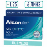 Air optix aqua линзы контактные мягкие -1.25 6 шт