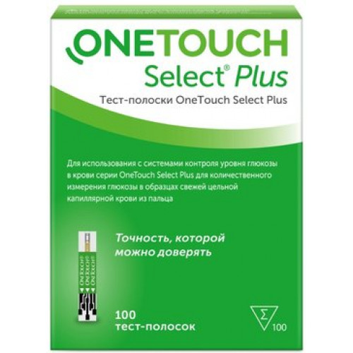 OneTouch Select Plus тест-полоски 100 шт