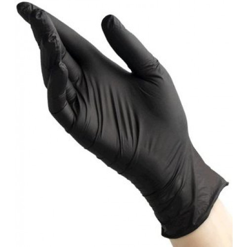 Перчатки нитриловые р.S 1 пара нестерильные диагностические неопудренные текстурованные на пальцах черные