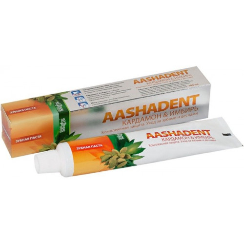 Aasha herbals паста зубная 100г имбирь/кардамон