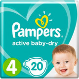 Pampers active baby dry подгузники maxi 9-14кг 20 шт