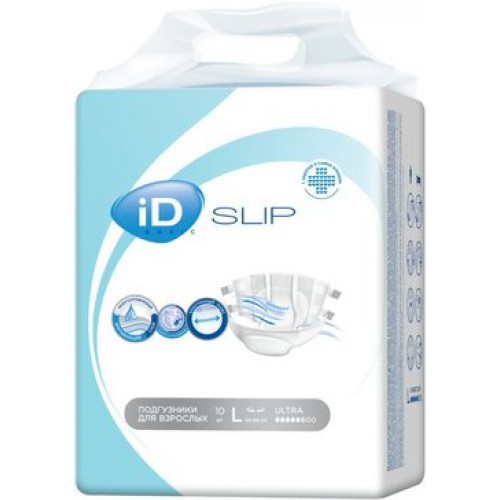 ID slip basic ultra подгузники для взрослых р.l 100-160 10 шт