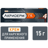 Акридерм ГК комбинированный препарат от дерматита, крем 15 г
