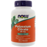 NOW Potassium Citrate, Калий Цитрат 99 мг капс 180 шт