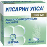 Упсарин Упса таб шипучие 500 мг 16 шт