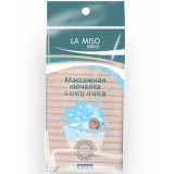 La Miso Массажная мочалка средней жесткости, розовая 1 шт