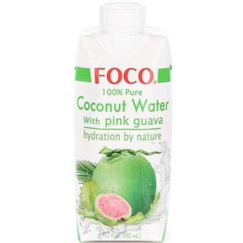 Foco вода кокосовая 330мл розовой гуавы