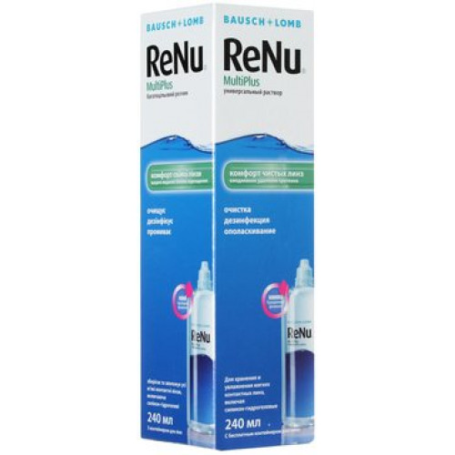 РеНю МультиПлюс (ReNu MultiPlus) 240 мл Раствор для ухода за контактными линзами