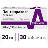 Пантопразол-Акрихин таб 20 мг 30 шт