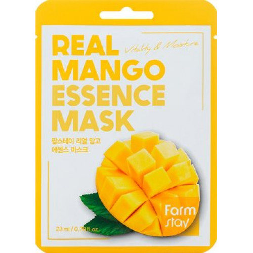 FarmStay Тканевая маска для лица с экстрактом манго 1 шт Real Mango Essence Mask