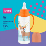 Lubby Бутылочка полипропиленовая, с силиконовой соской, 0+ 250 мл