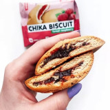 Chika Biscuit печенье с начинкой 50г бисквит лесная малина