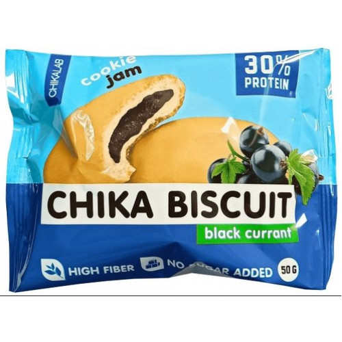 Chika Biscuit печенье с начинкой 50г бисквит черная смородина