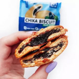 Chika Biscuit печенье с начинкой 50г бисквит черная смородина