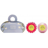 Cafe mimi набор подарочный цветочная фантазия  глицериновое мыло+бурлящий шар для ванны