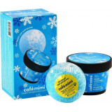 Cafe Mimi Набор Ягодное рождество: бурлящий шар для ванны 1 шт и крем для тела 100 мл