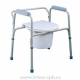Тривес кресло-туалет ca668 с опускающимися подлокотниками