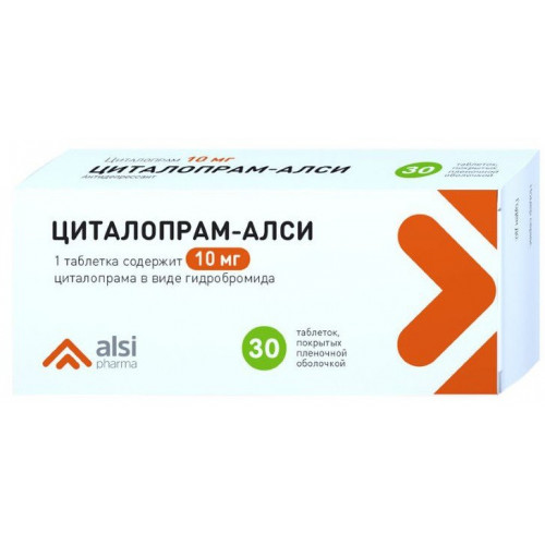 Циталопрам-АЛСИ таб 10 мг 30 шт