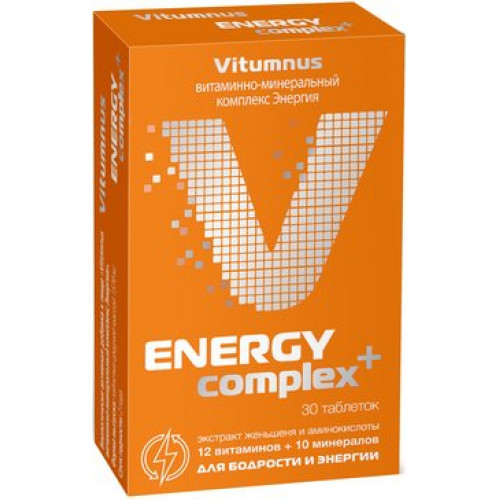 Витаминно-минеральный комплекс Энергия таб 30 шт Vitumnus