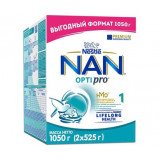 NAN 1 OPTIPRO Смесь для роста, иммунитета и развития мозга, с 0 мес, 1050 г