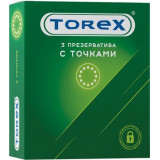 Torex презерватив 3 шт с точками