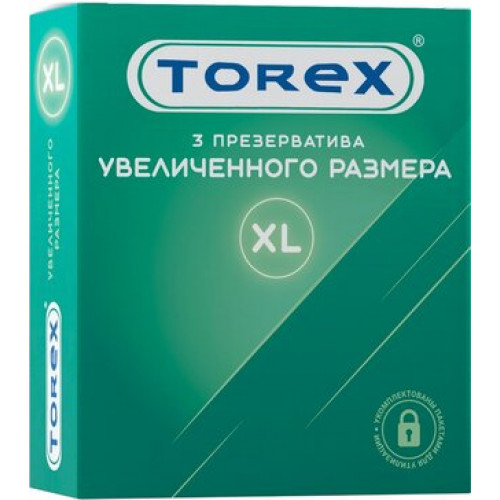 Torex презерватив р.xl 3 шт увелич.размера