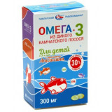Salmoniсa Омега-3 из дикого камчатского лосося для детей с 3-х лет аромат апельсина капс 84 шт