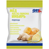 911 леденцы 50 г мед/масло лимона/имбирь/витамин с