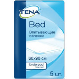 Tena bed underpad normal простыня впитывающая 60х90см 5 шт
