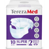 Подгузники для взрослых TerezaMed/ТерезаМед одноразовые Super Medium (р.2) 10 шт