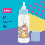 Lubby Бутылочка полипропиленовая, с силиконовой соской, 0+ 250 мл 12021