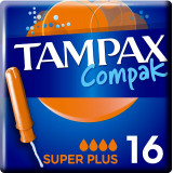 Тампоны с аппликатором TAMPAX Compak Super plus, 16 шт