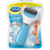 Scholl velvet smooth пилка для удаления огрубевшей кожи стоп электрическая роликовая голубая
