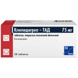 Клопидогрел-ТАД таб 75 мг 28 шт